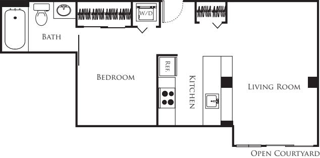 Micro One Bed - B1 226 floorplan