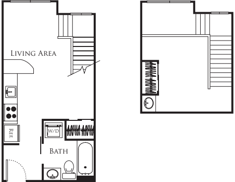 Micro One Bed - C2c 715 floorplan
