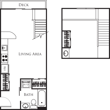 Micro Studio - C1b 701 floorplan