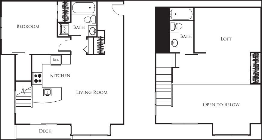One Bed - E4b 722 floorplan