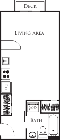 C1 - without balcony floorplan