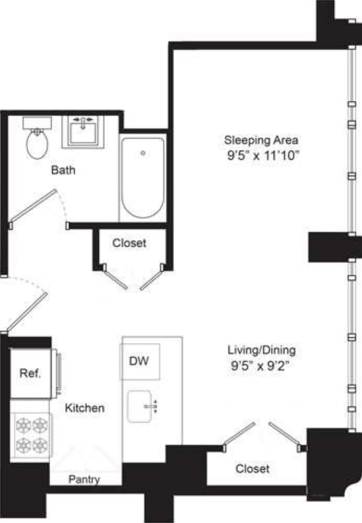 D Floor 9-12 floorplan