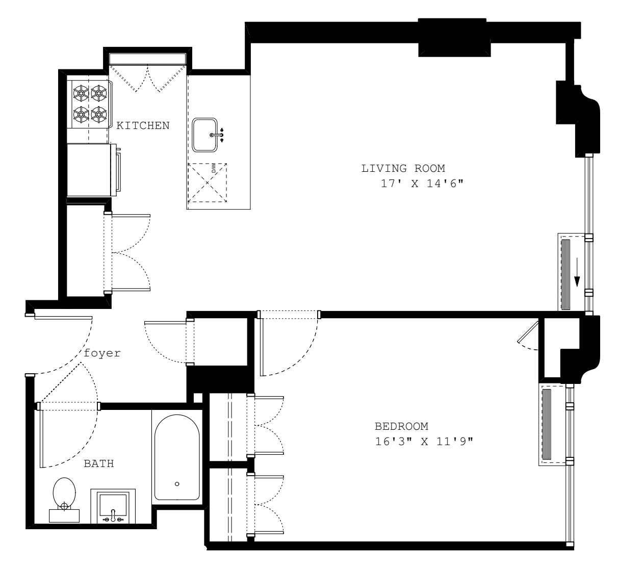 1I floorplan