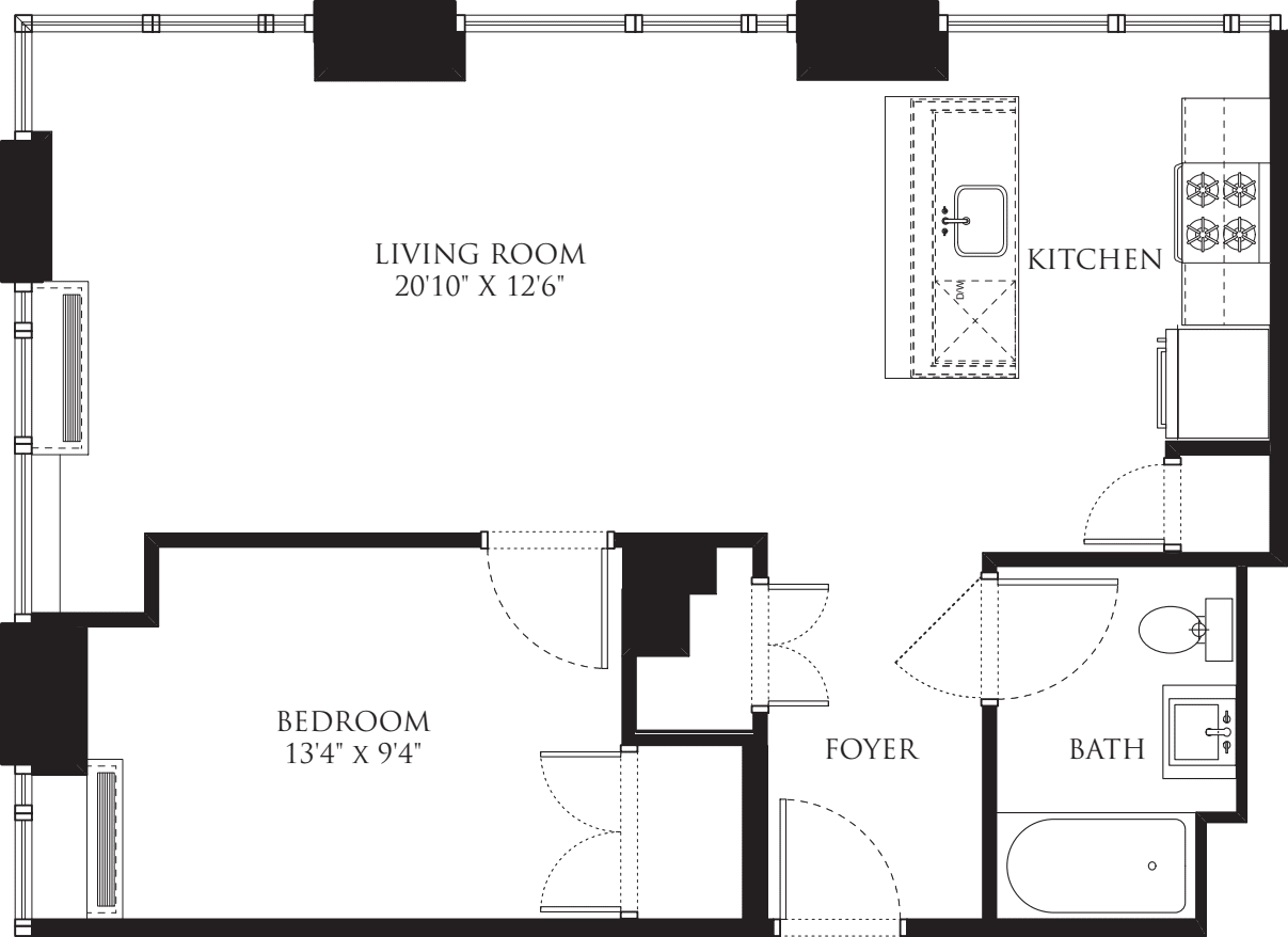 1M floorplan