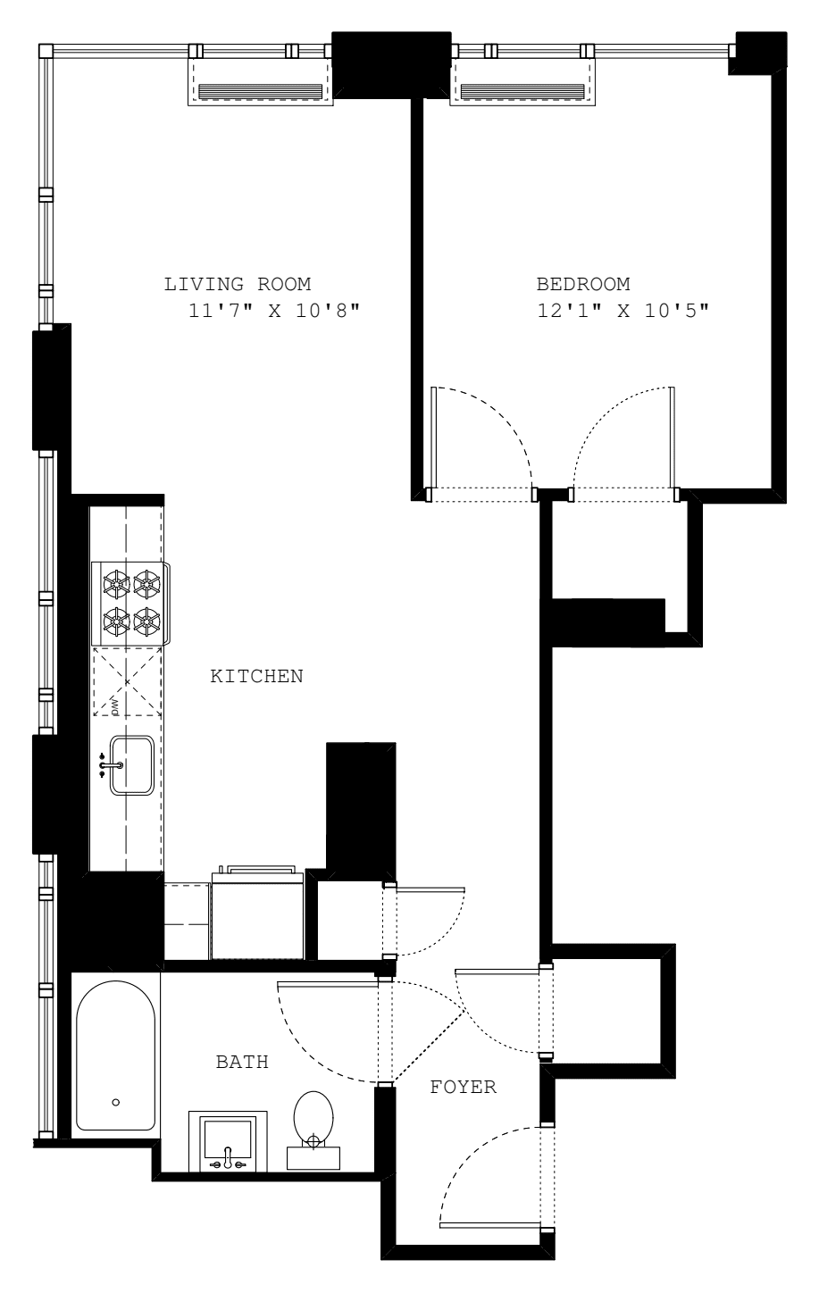 1P floorplan