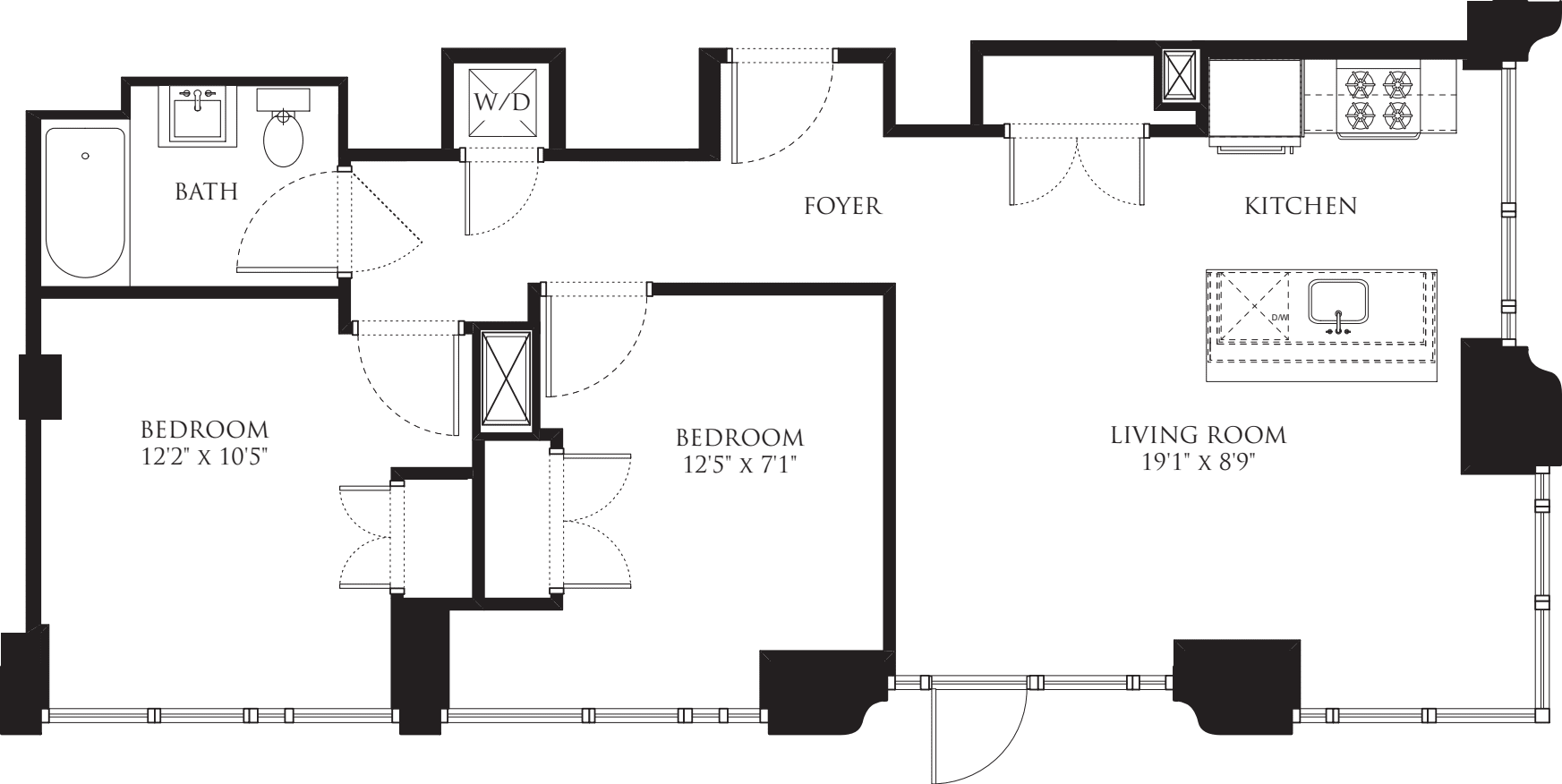 2E No Terrace floorplan