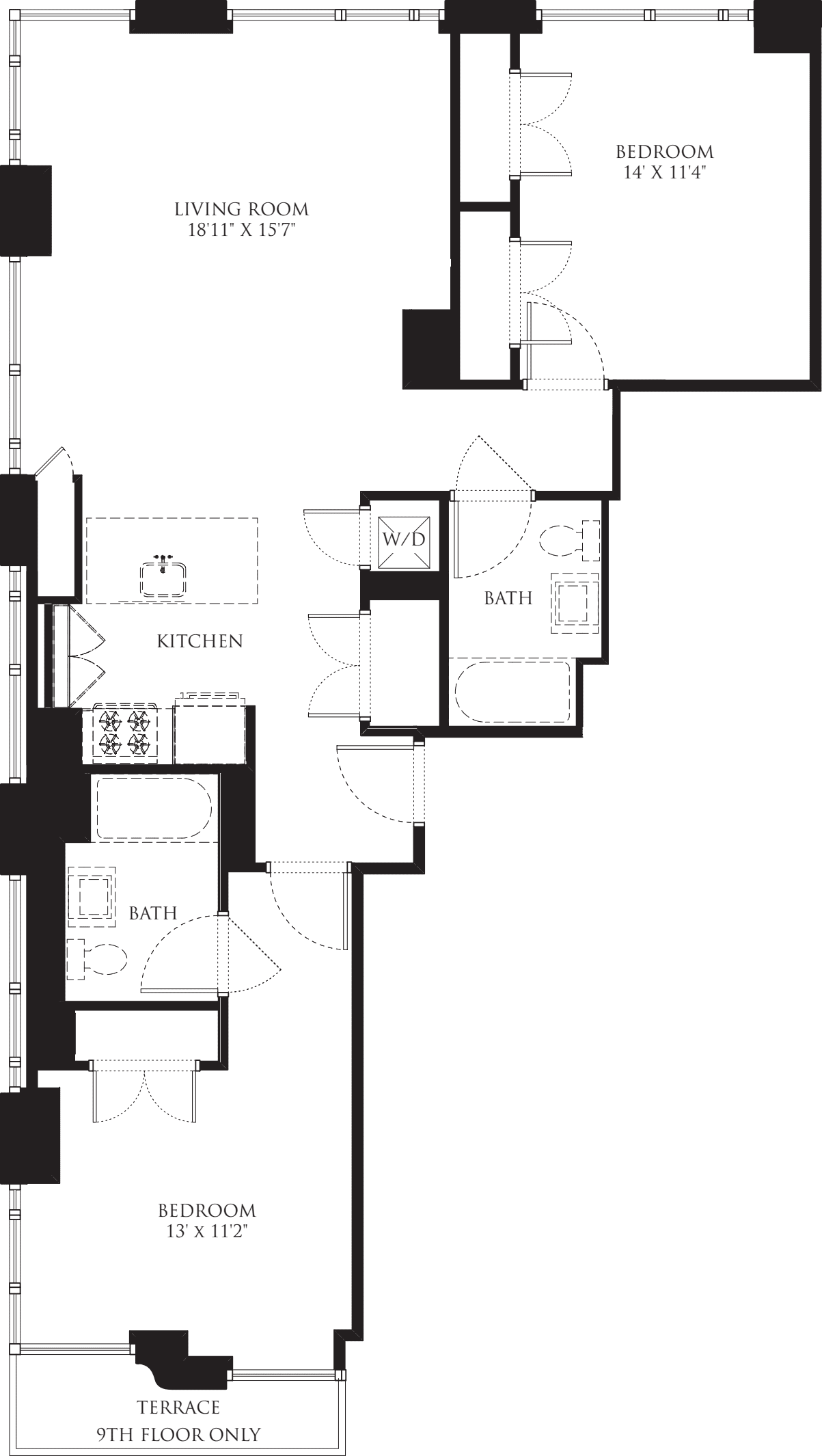 2B-I Terrace floorplan