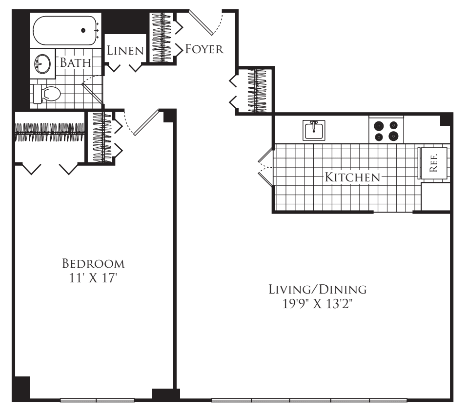 The Cadbury floorplan