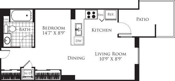 Studio 5 floorplan