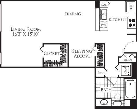 Studio 9 floorplan