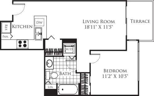 1 Bedroom FP 16