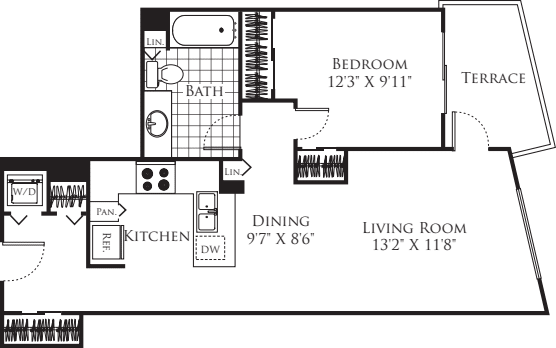 1 Bedroom FP 19