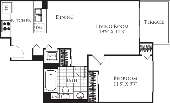1 Bedroom FP 20