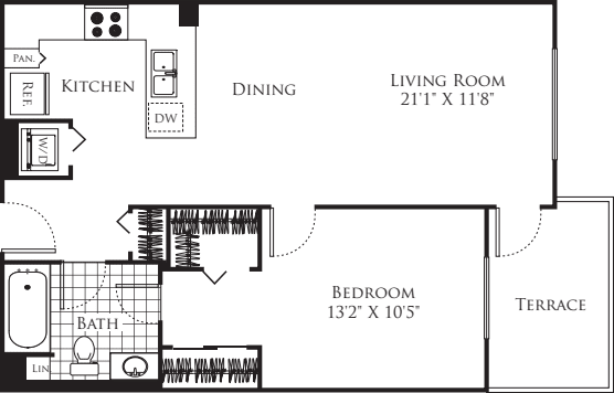 1 Bedroom FP 24