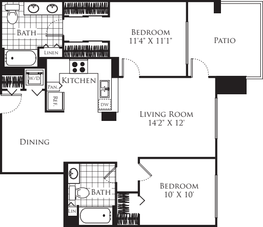 2 Bedroom FP 04 floorplan