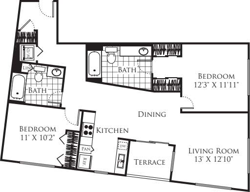 2 Bedroom FP 17