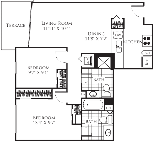 2 Bedroom FP 21