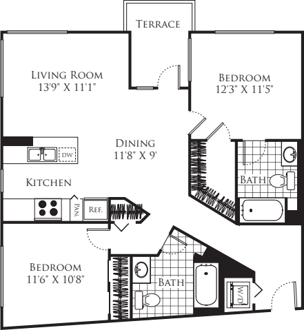 2 Bedroom FP 26 floorplan