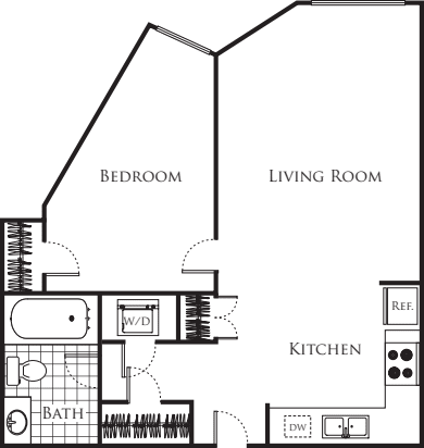 1 Bedroom FP 42 floorplan