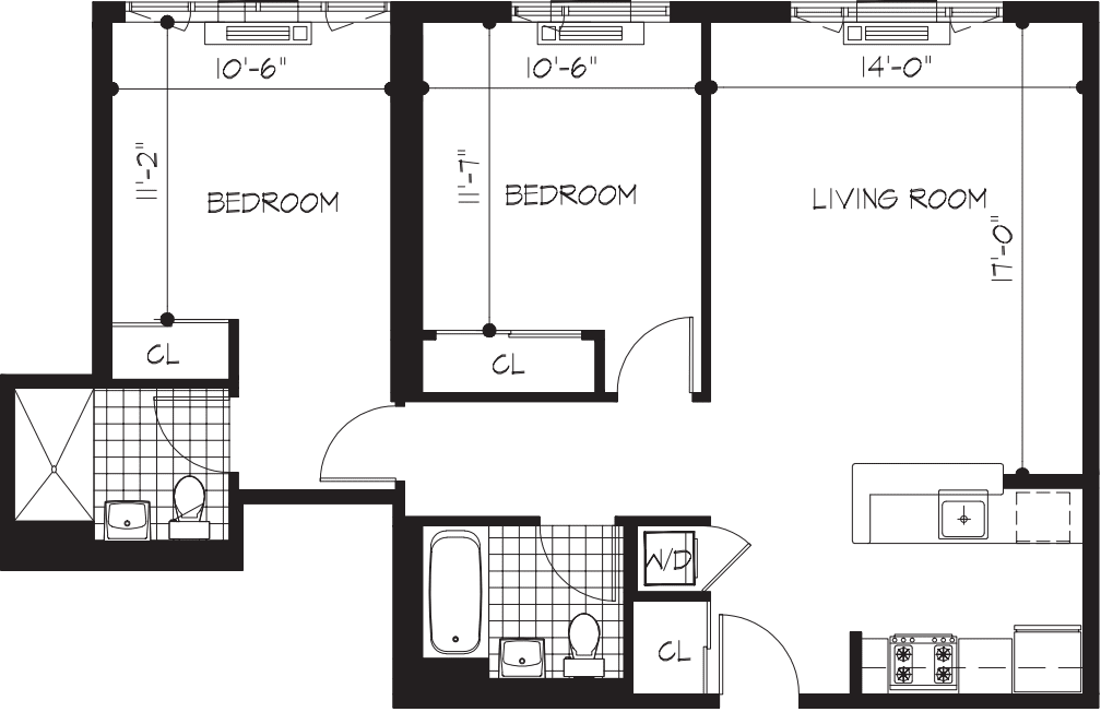 2E floorplan
