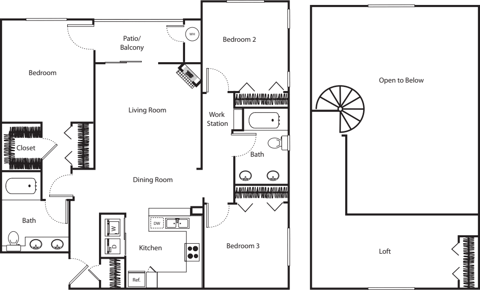 Riviera with Loft floorplan