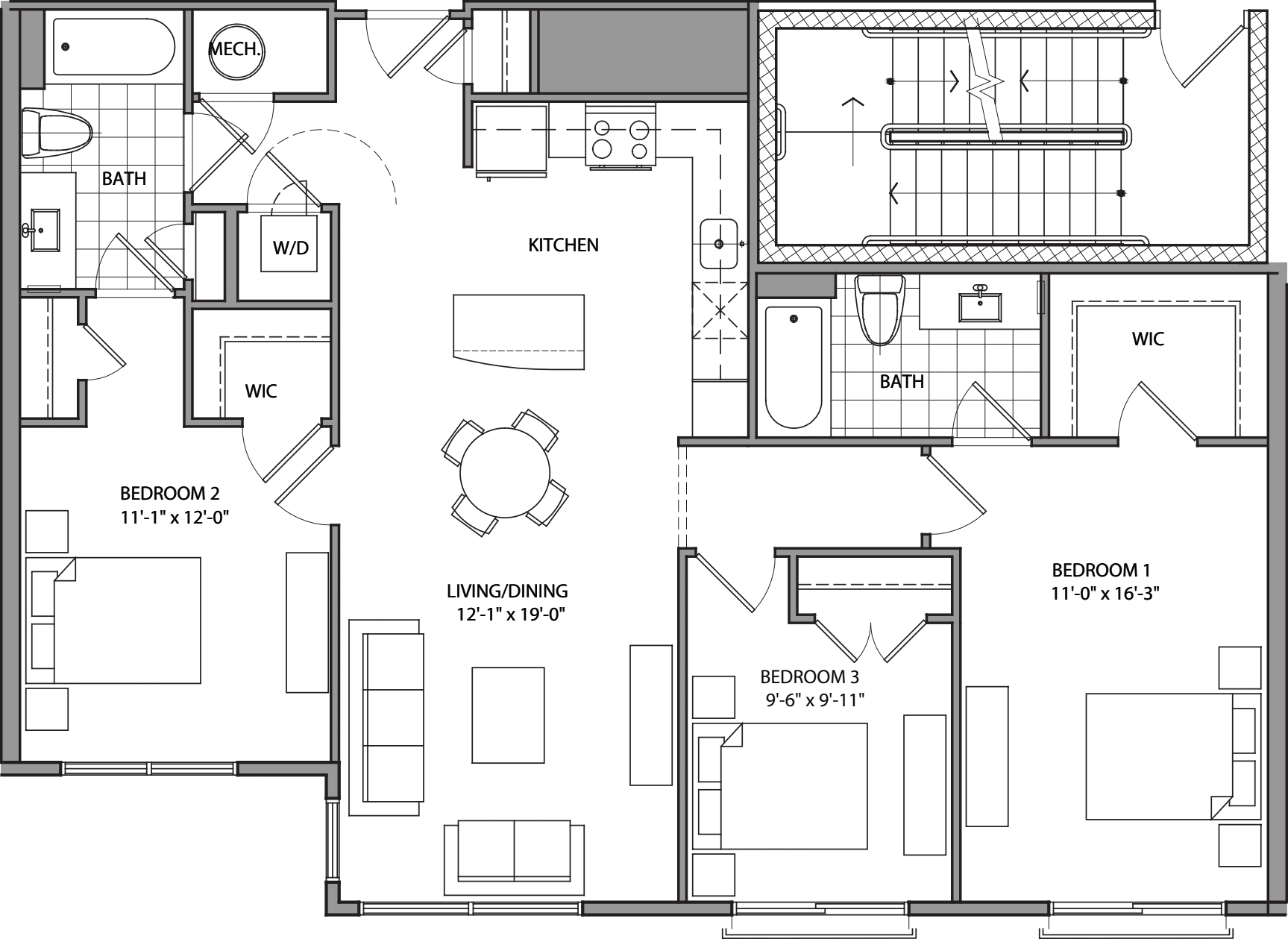 3 Bdrm C