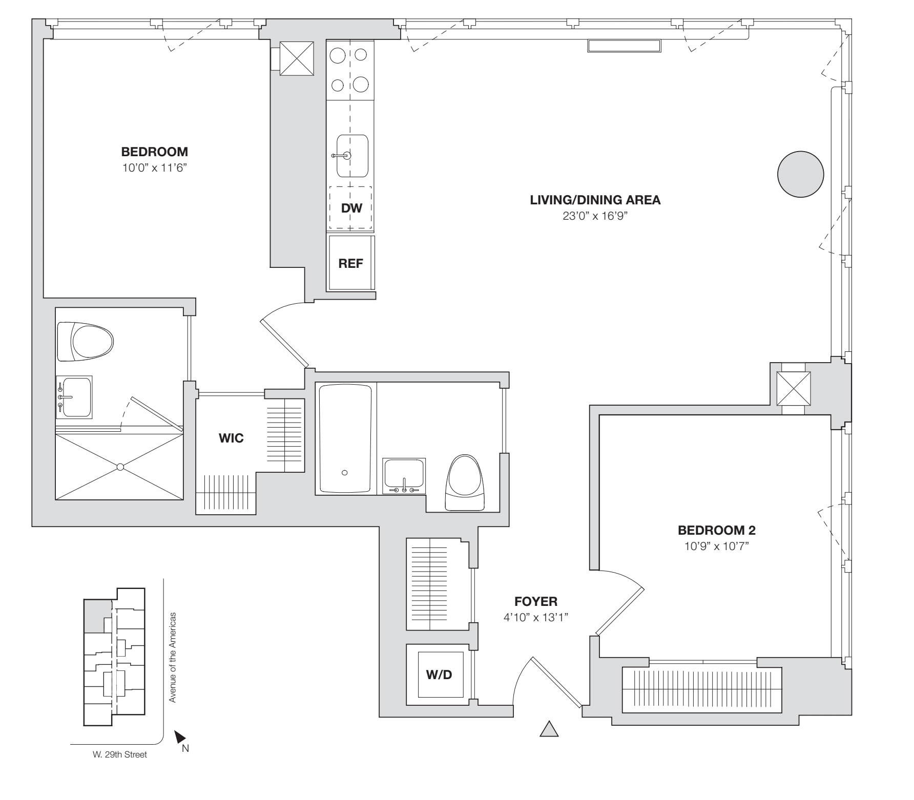 2 Bedroom D floorplan