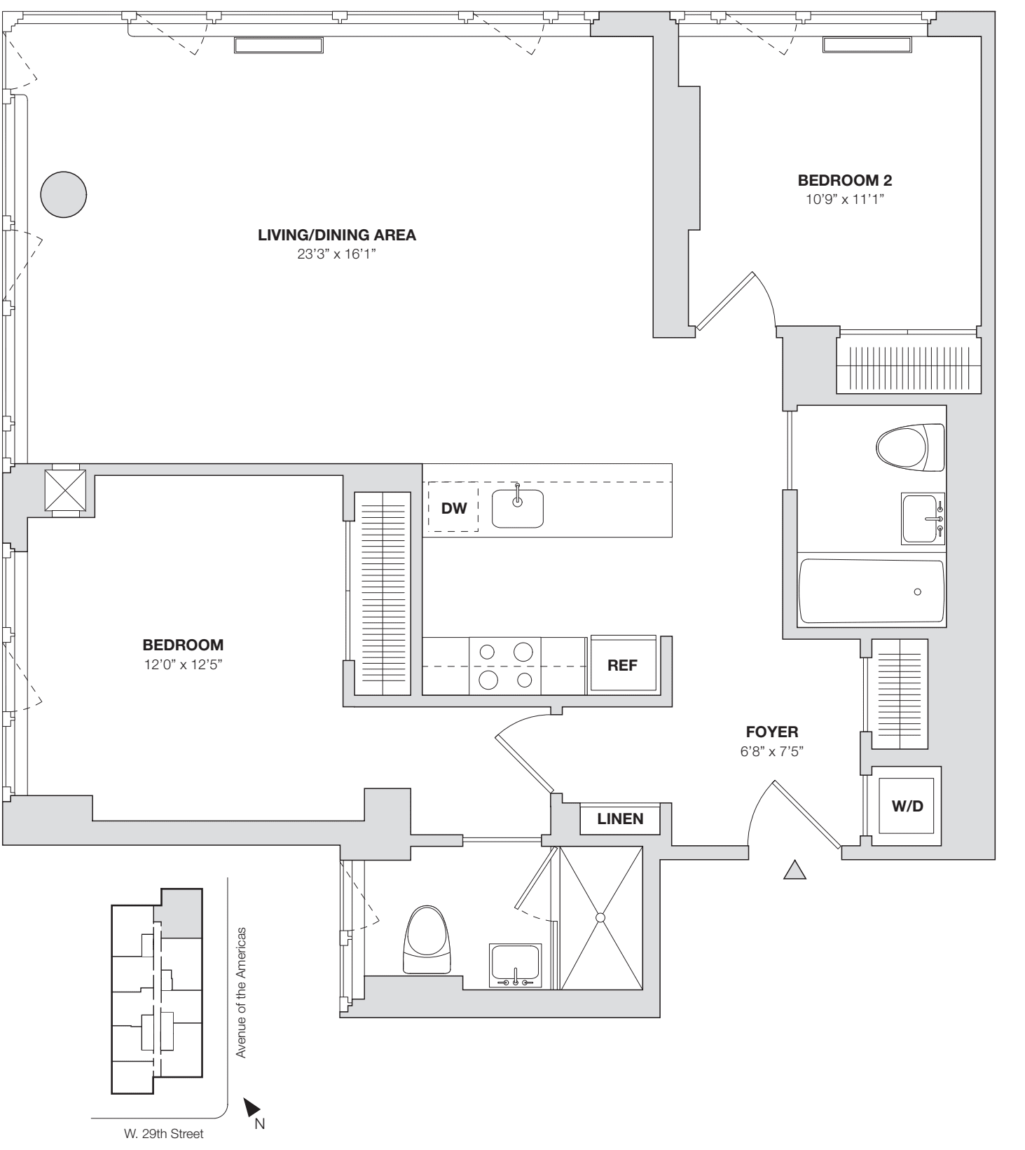 2 Bedroom D.2 floorplan