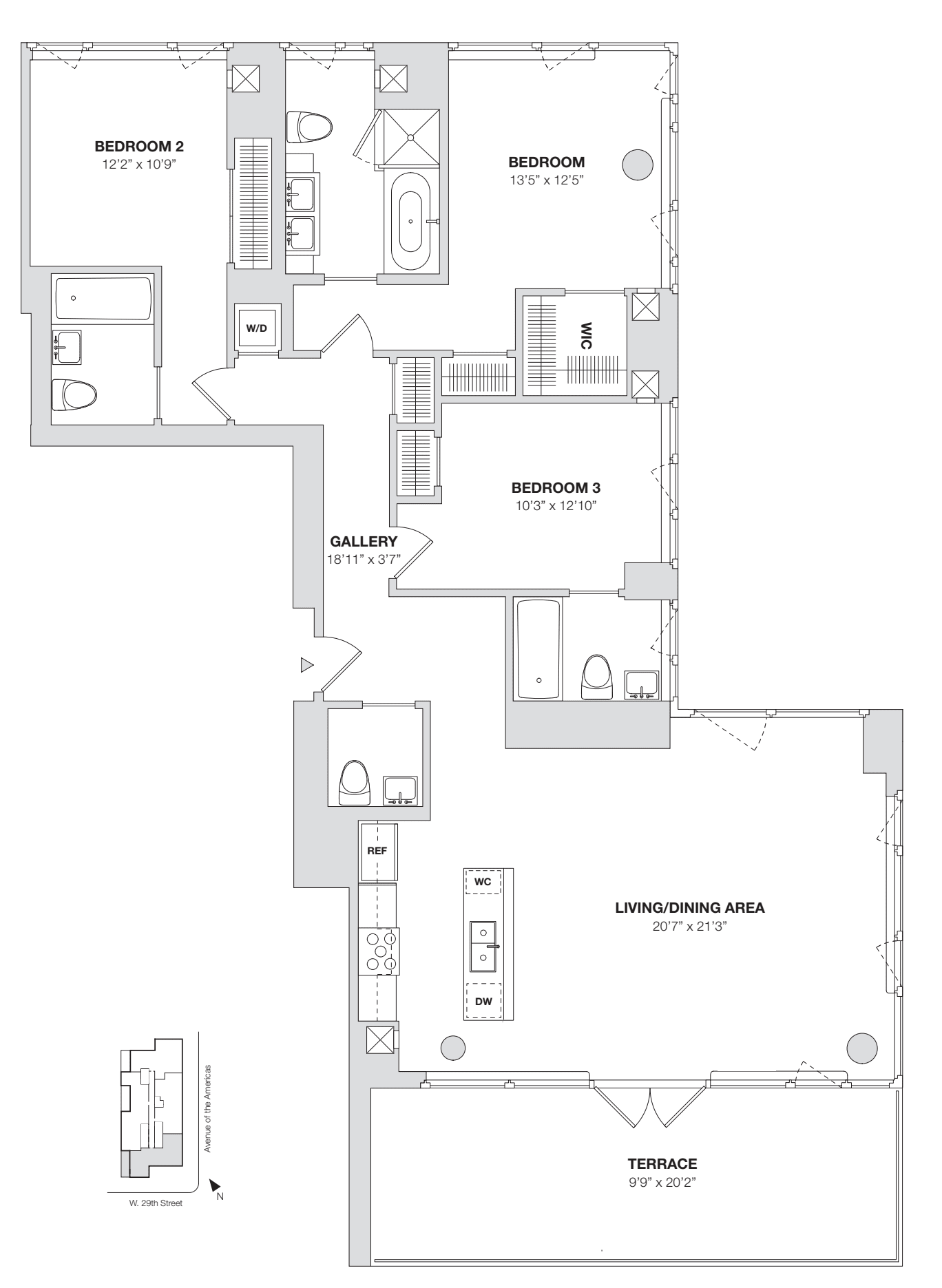 Penthouse A floorplan