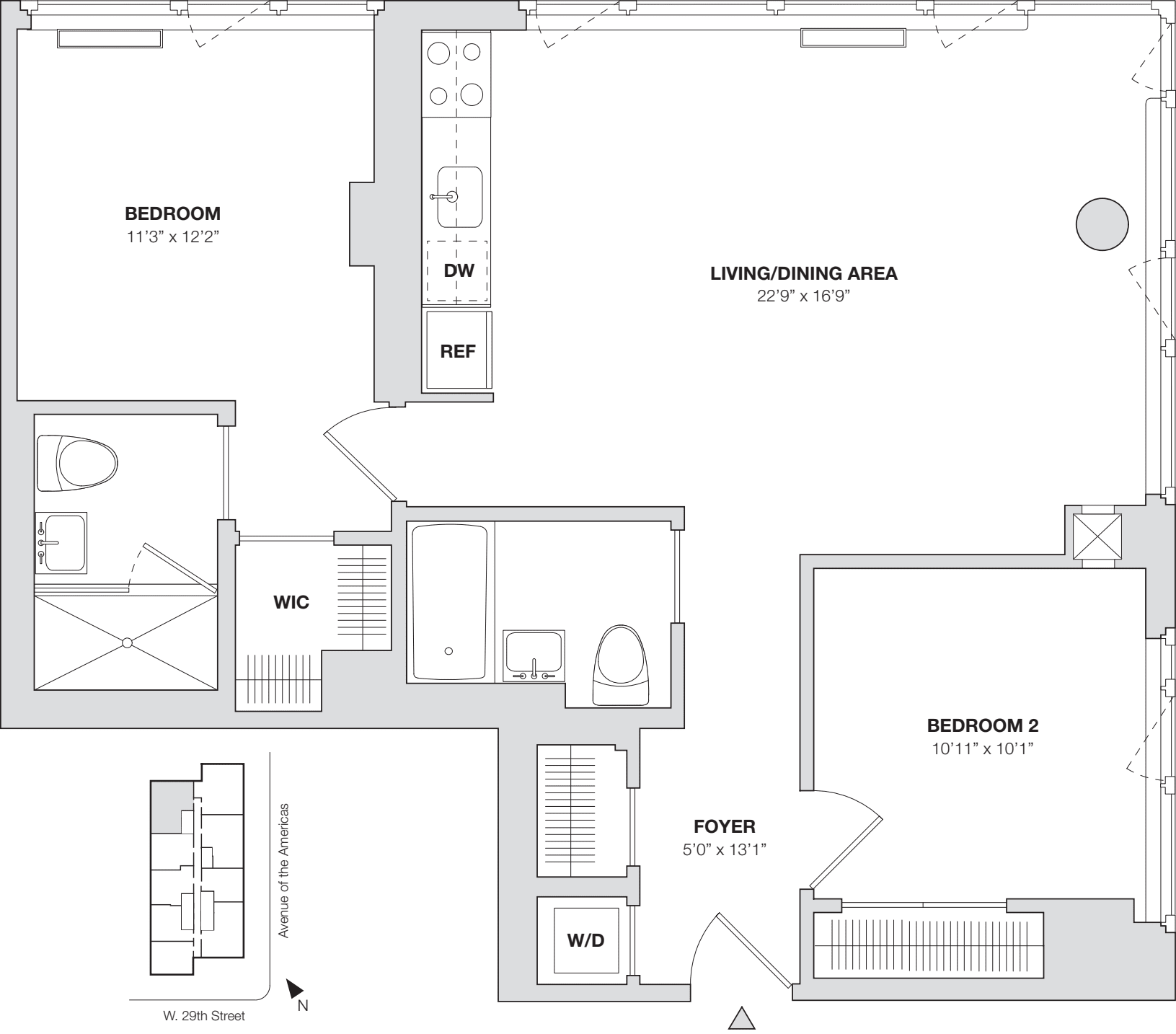 2 Bedroom C floorplan