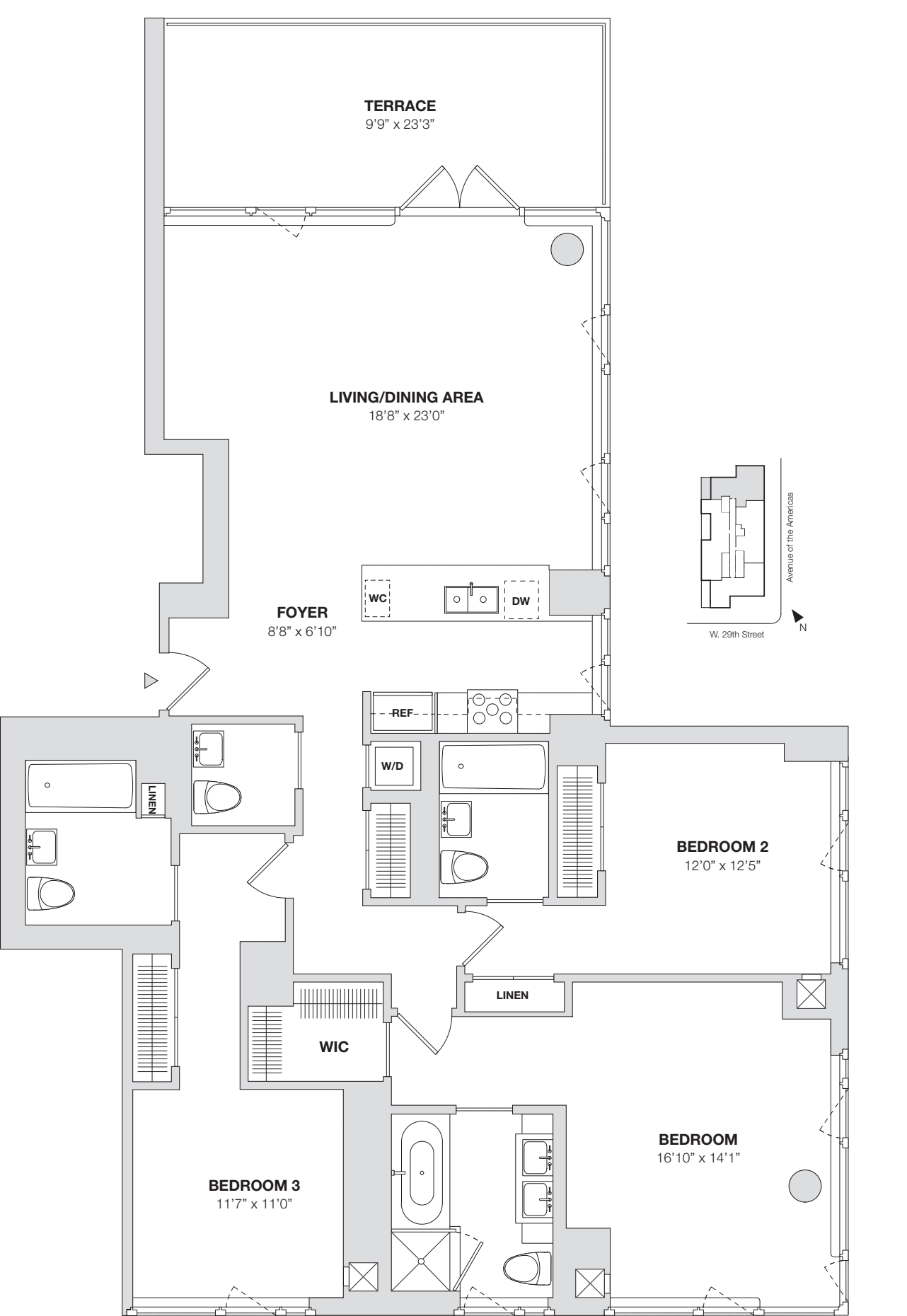 Penthouse C floorplan