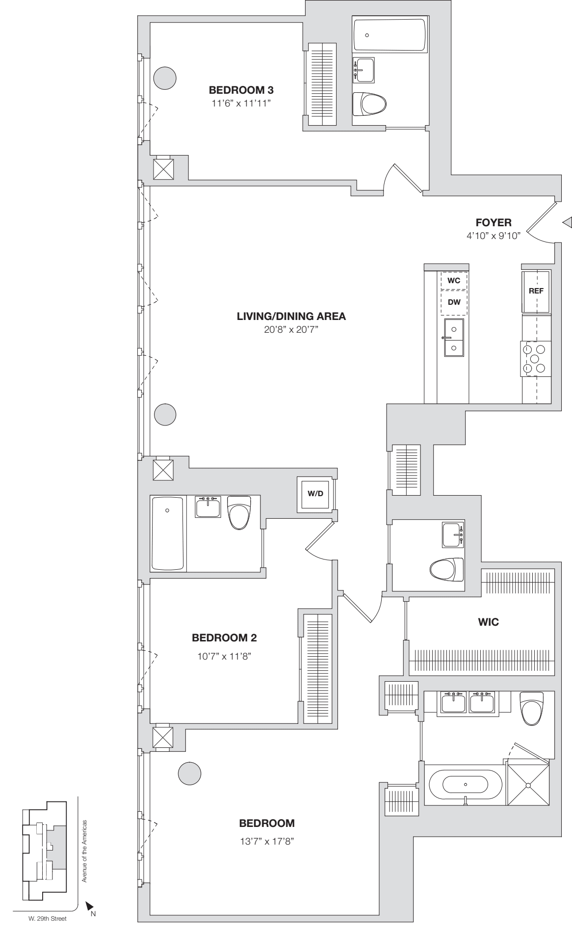 Penthouse D floorplan