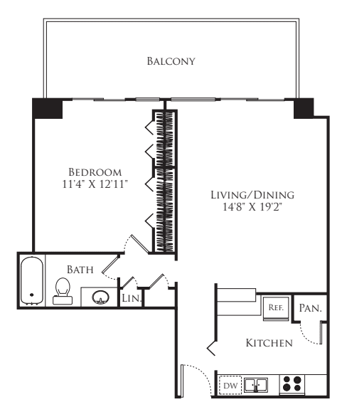 1 Bedroom Tower