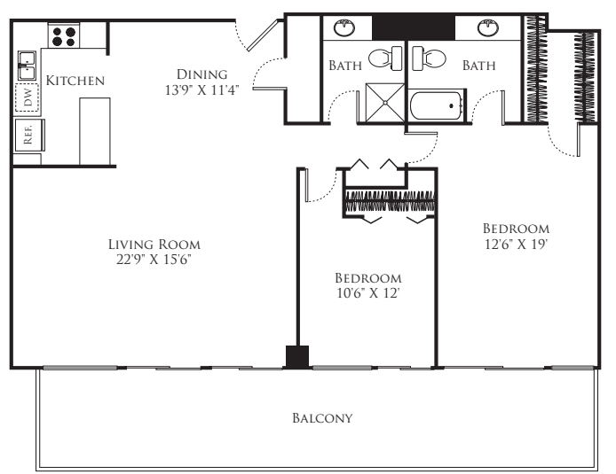 2 Bedroom - Tower