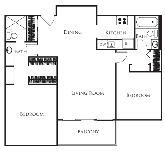 2 Bedroom C floorplan