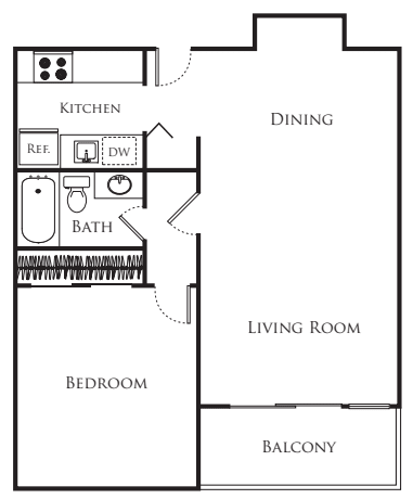 1 Bedroom Large