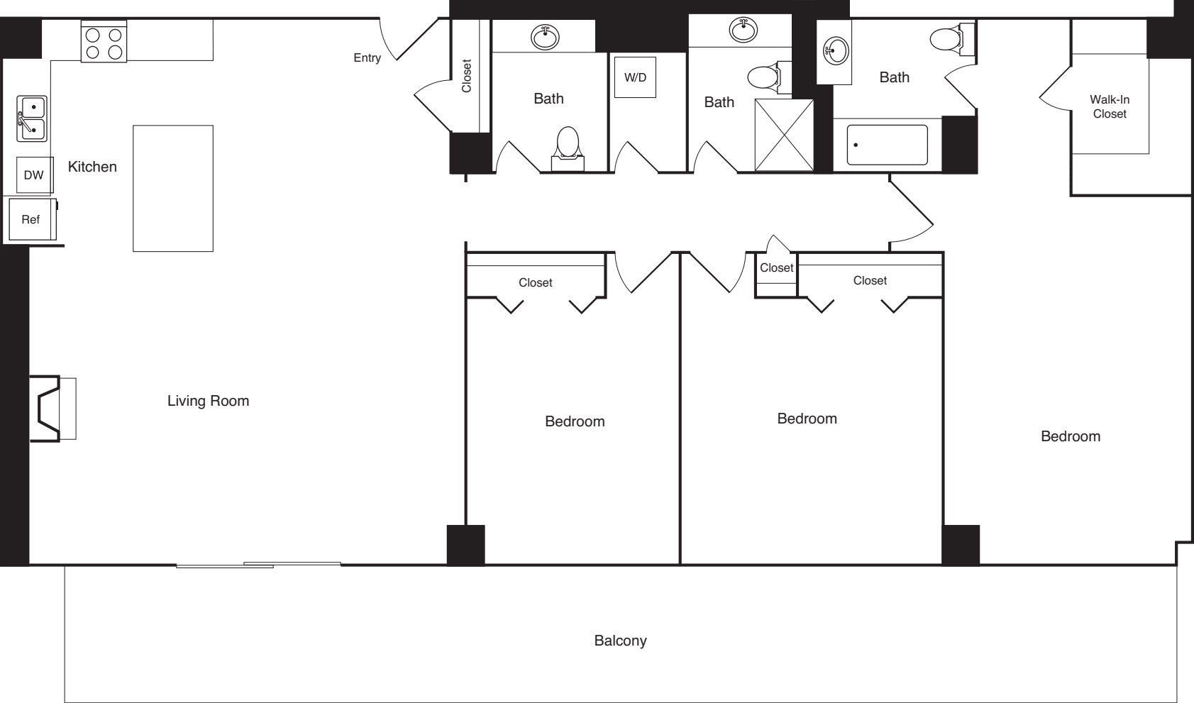 Penthouse 17C floorplan