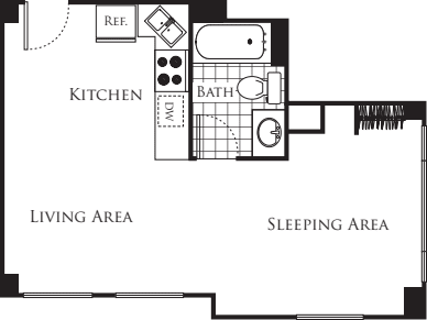 Studio B2 floorplan