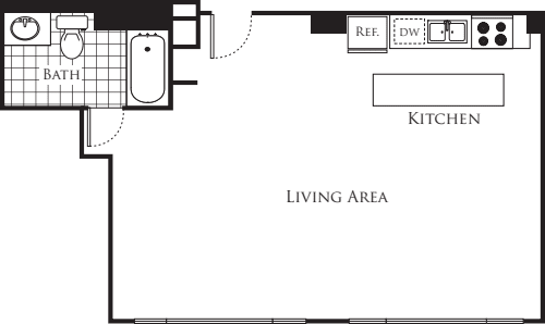 Studio C1 floorplan