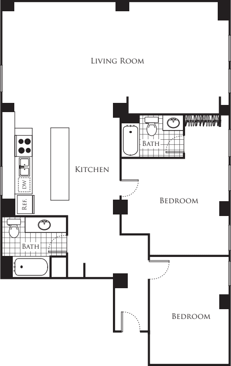 Two Bedroom F1