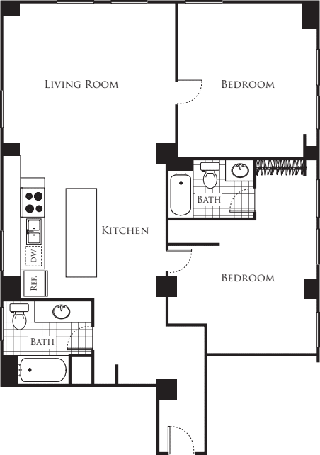 Two Bedroom F2