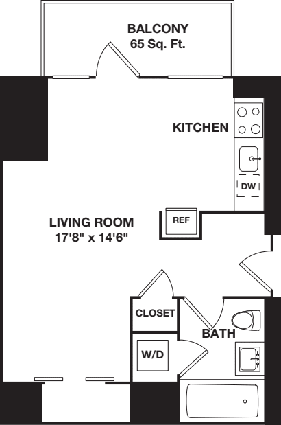 Studio CB floorplan