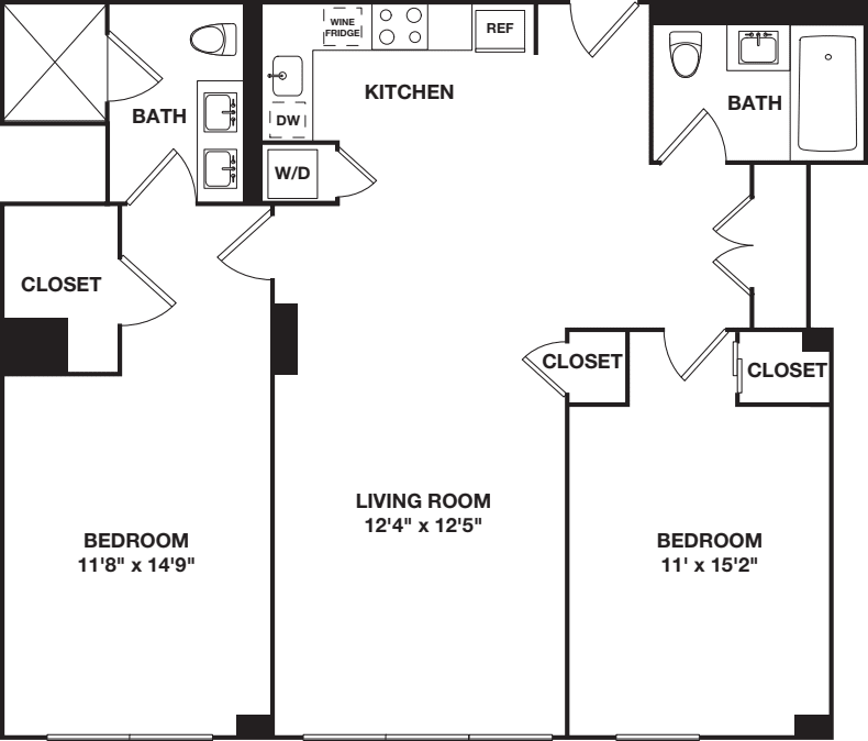 Two Bedroom 5H