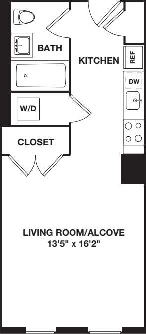 Studio J floorplan