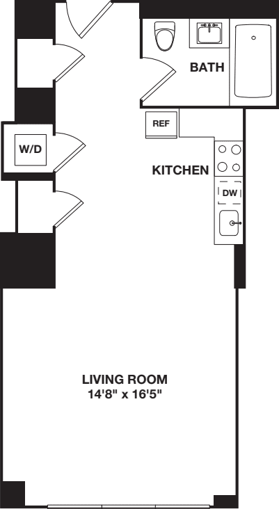 Studio H floorplan