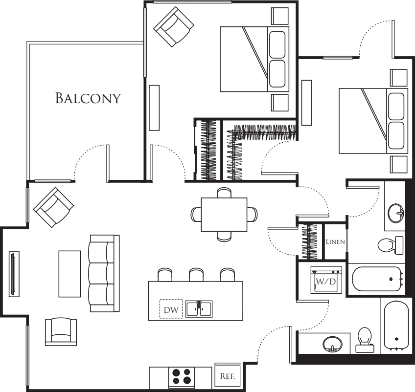 B1- Income Restricted floorplan