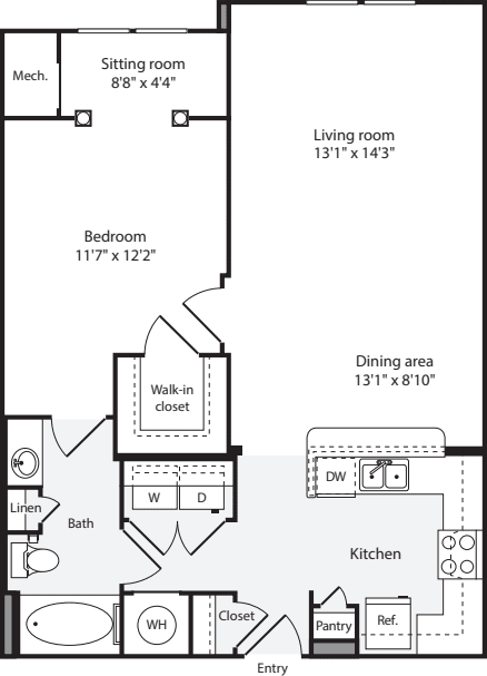 1 Bedroom A