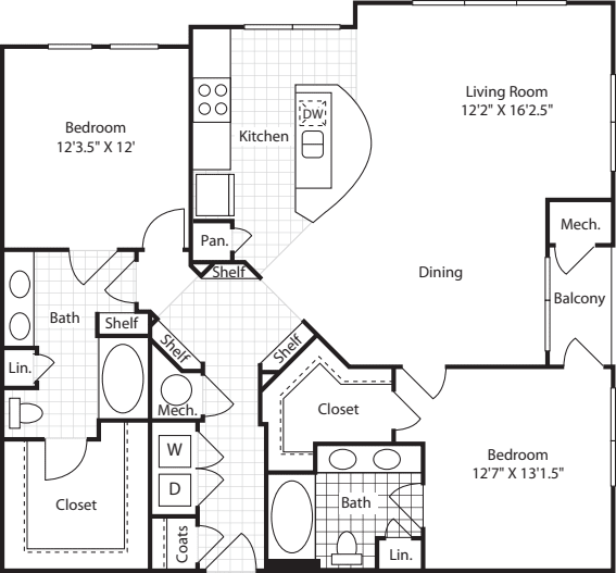 2 Bedrooms G