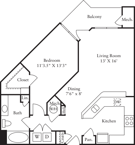 1 Bedroom C