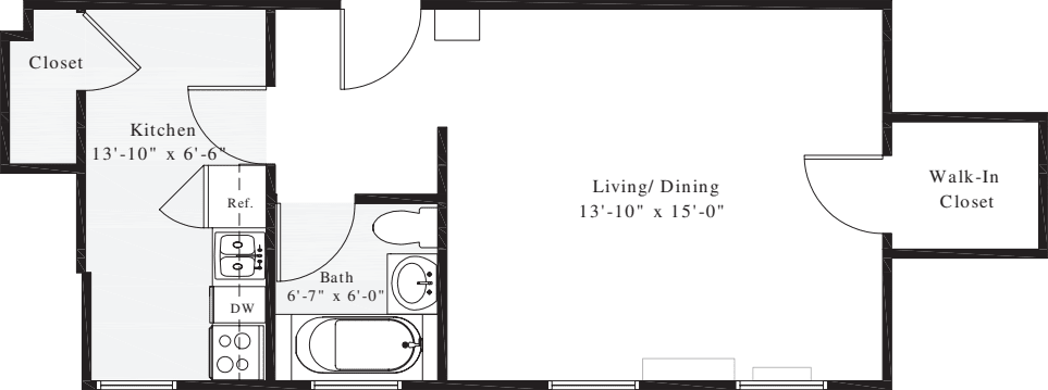 Studio H floorplan